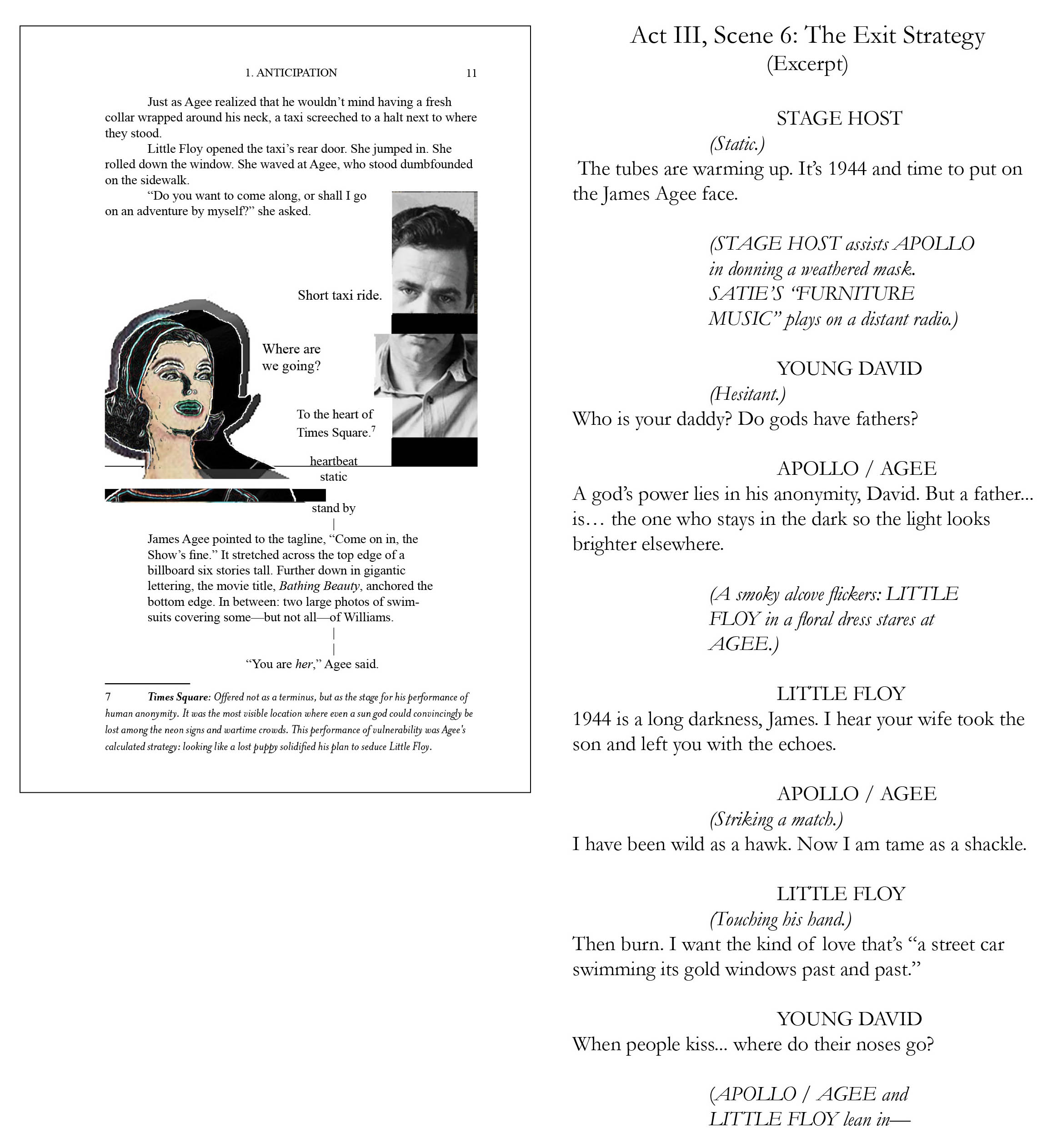 image to stage script adaptation