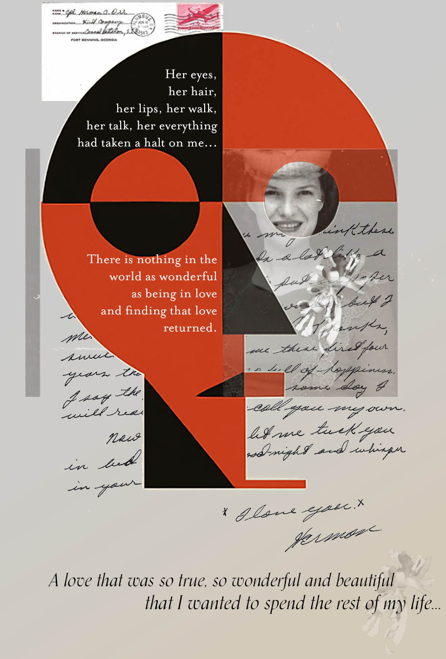 Love letter and portrait photography exchanged during World War II