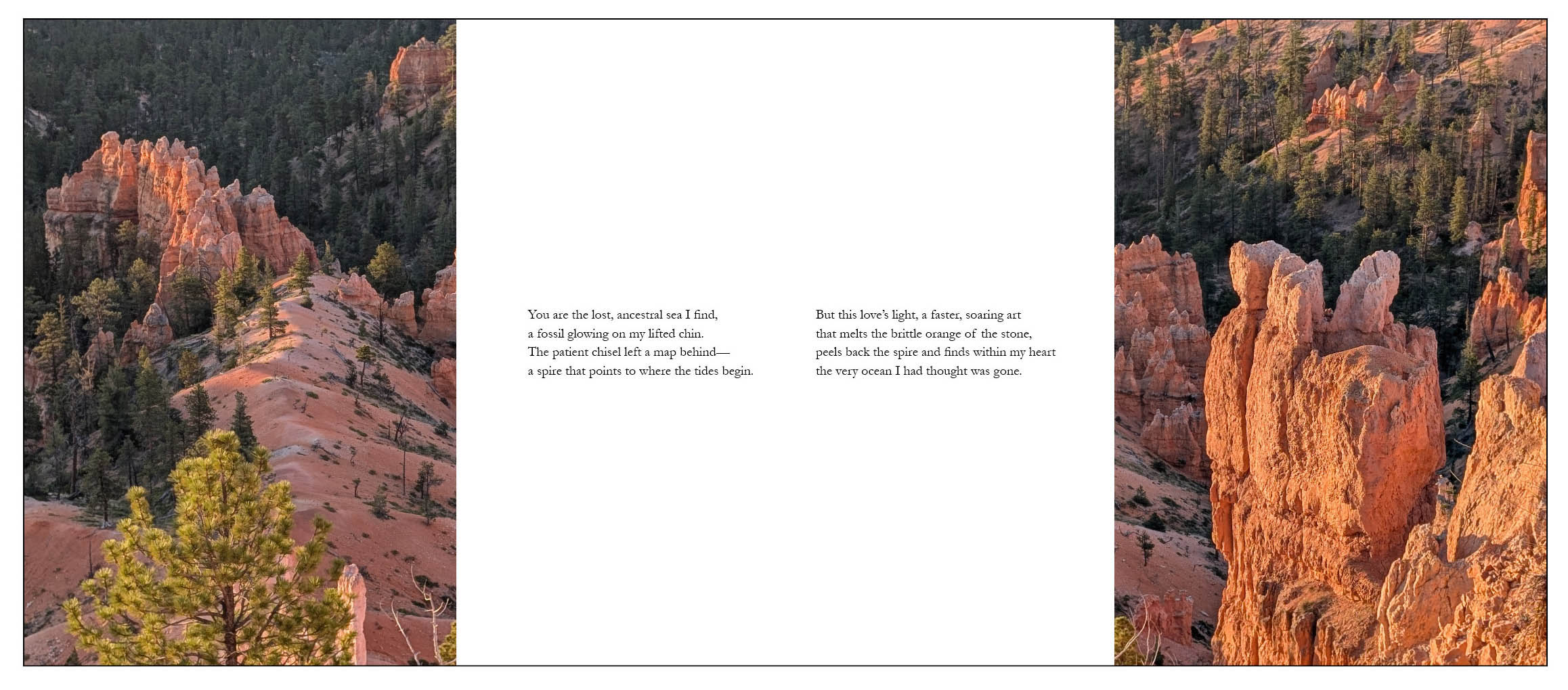 left page of interior spread